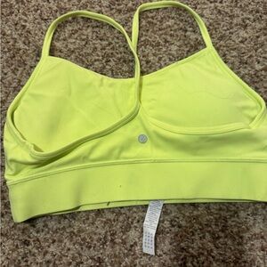 CRZ YOGA Neon Yellow Thin-Strap Sports Bra